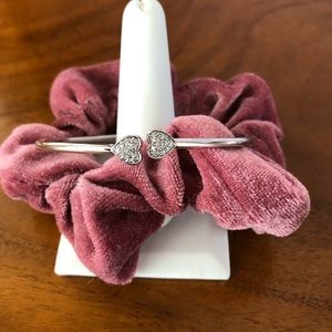 Diamond Heart Bangle-Sterling Silver.  Purchased from Macys.